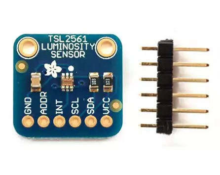 arduino tsl2561 luminosity sensor