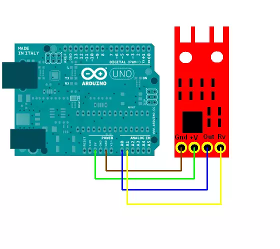 how to pin wind sensor to arduino