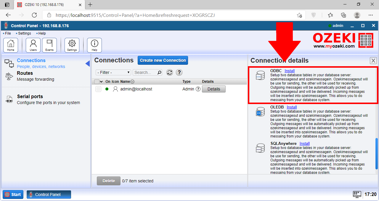 Using Odbc Database In The Automailmerge 7812