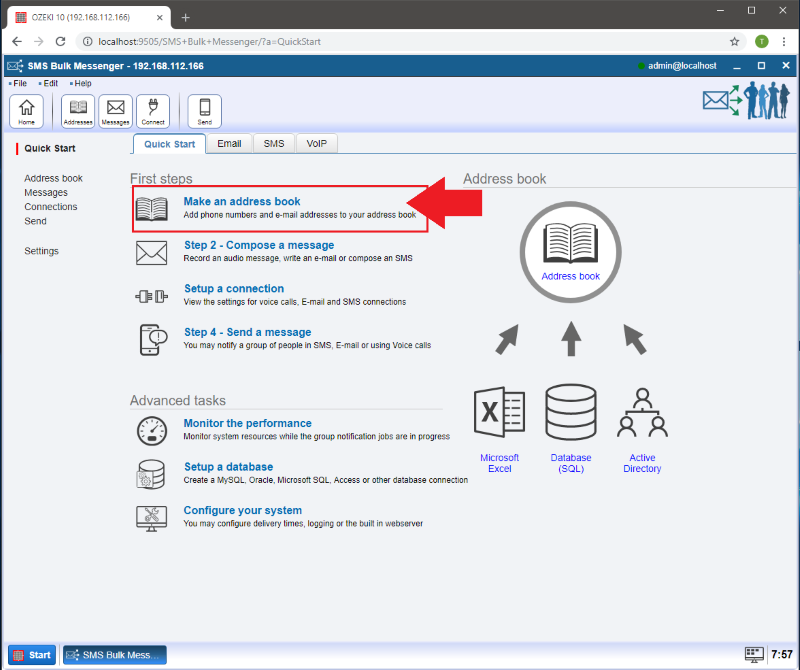 OZEKI How to import contacts from a CSV document