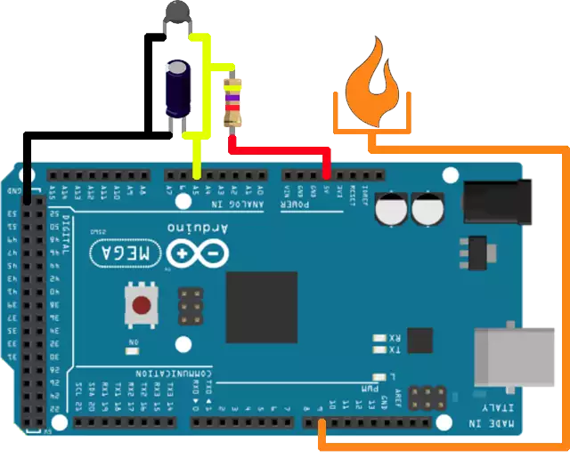 arduino with a temperature sensor