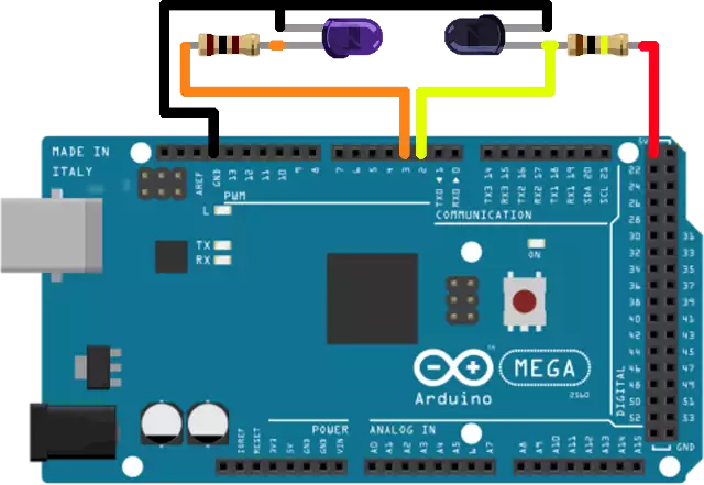 arduino mega modul with optical gate