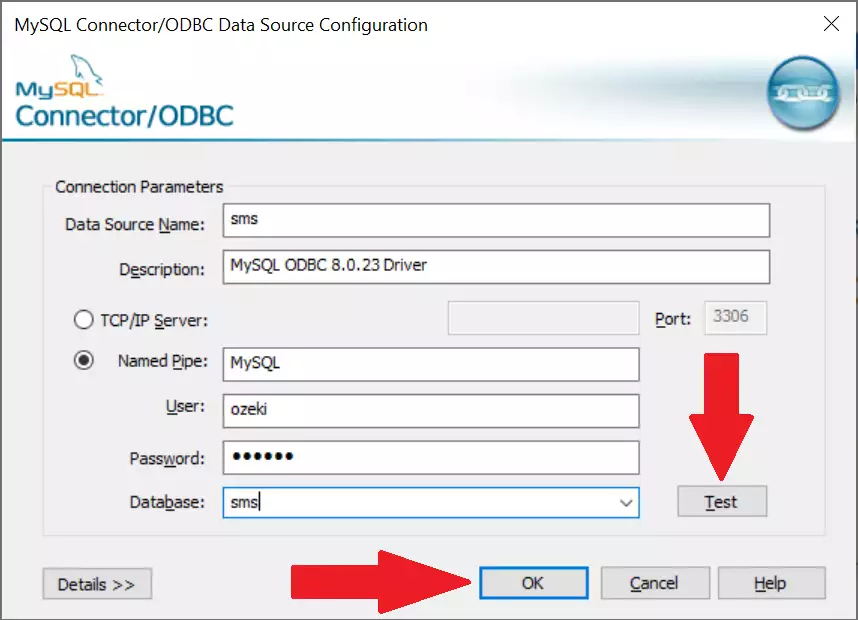 database driver configuration