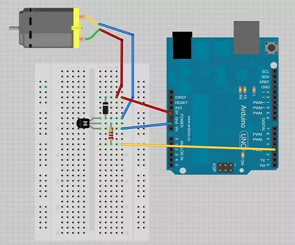 wiring diagram of arduino dc motors