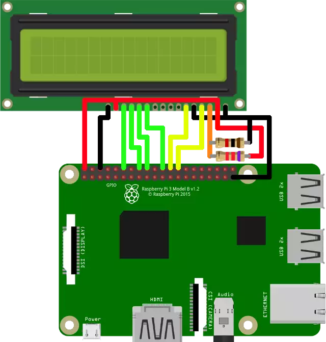 rpi with lcd display