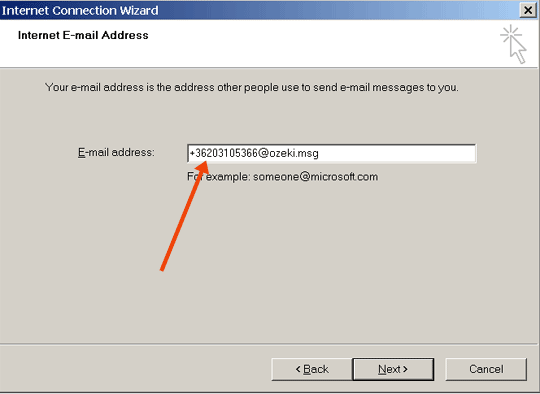 the sms email address