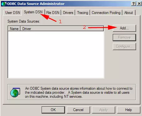 odbc data source administrator
