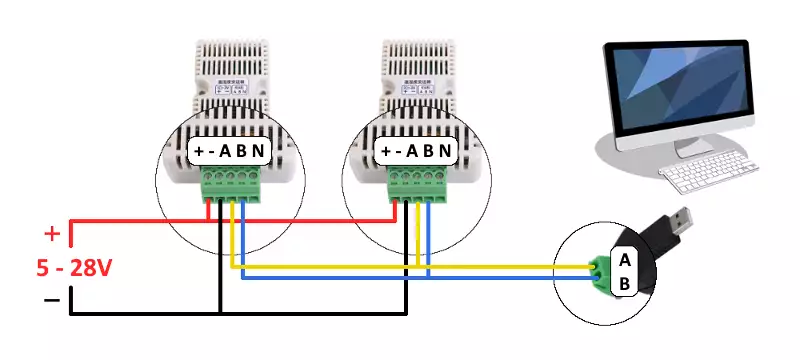 connect more temperature sensors to master