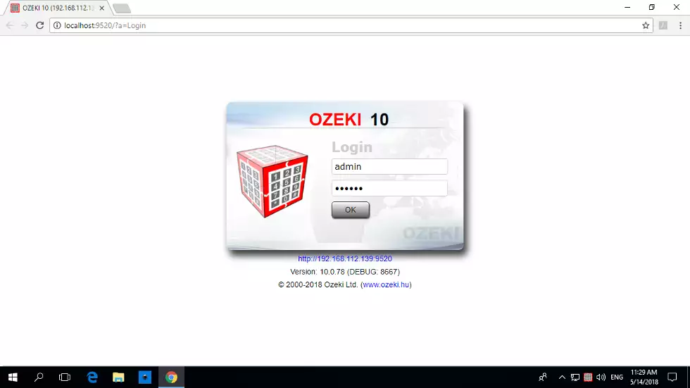login to ozeki ten
