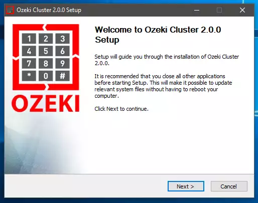 install ozeki on computer b