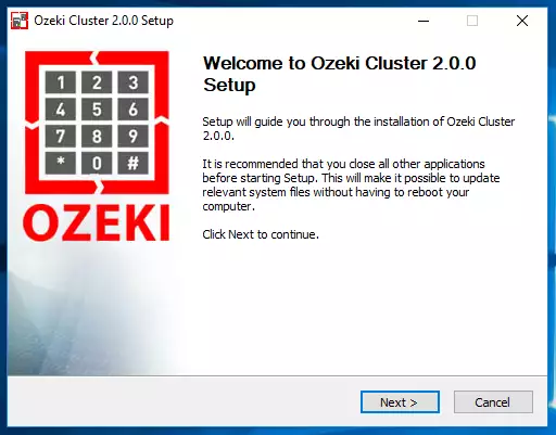 install the ozeki cluster on computer a