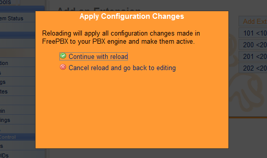 reload config file
