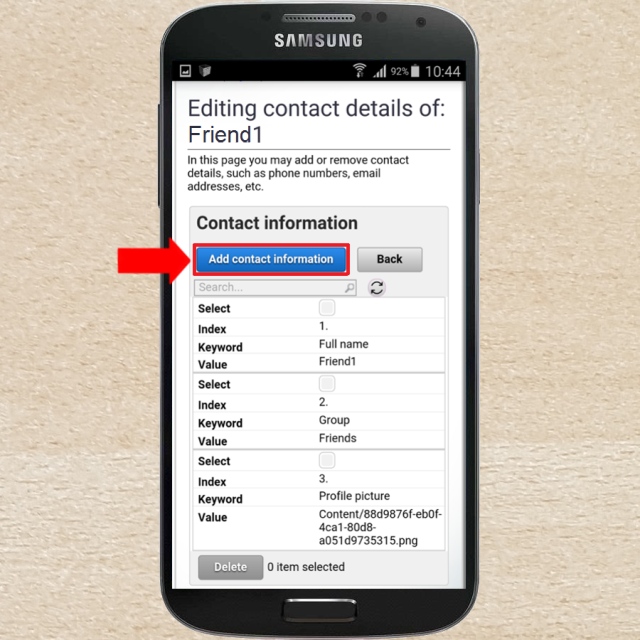 managing contacts