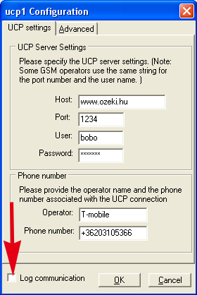 ucp configuration in ozeki sms server