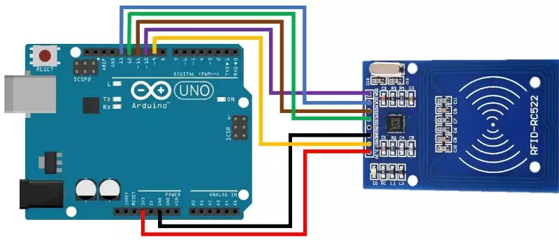 wiring diagram of arduino nfc reader