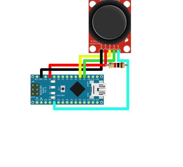 Джойстик для ардуино схема
