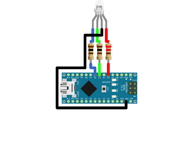 How to setup a rgb led on arduino