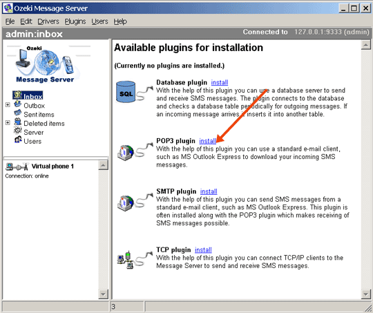 Установить messages. Как включить pop3 и SMTP. Отключена функция pop3 SMTP. Как включить службу pop3 показать в картинках. Available Plugins.
