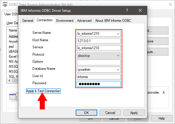 informix odbc driver windows 64 bit