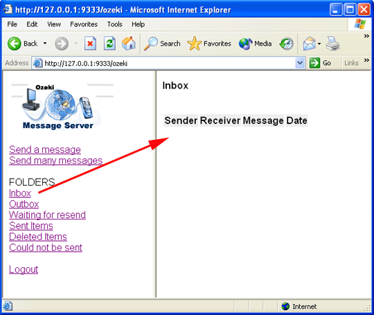 ozeki message server inbox link