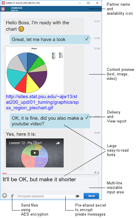 chat user interface