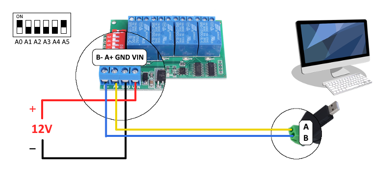modbus relay board wiring diagram