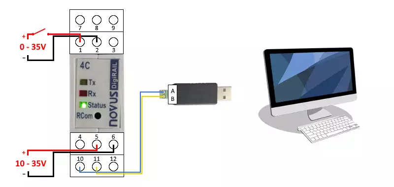 modbus digital counter wiring diagram