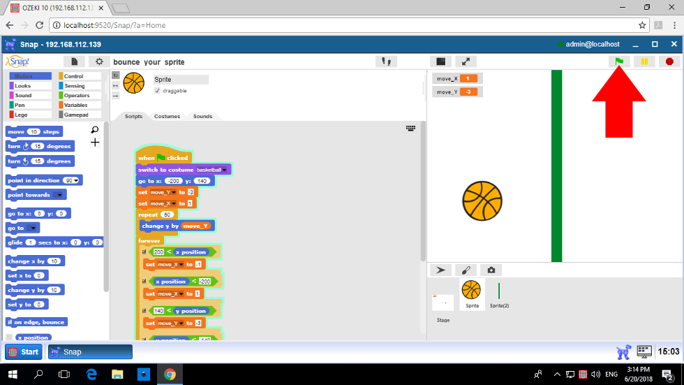 OZEKI - Using Sprites in Scratch